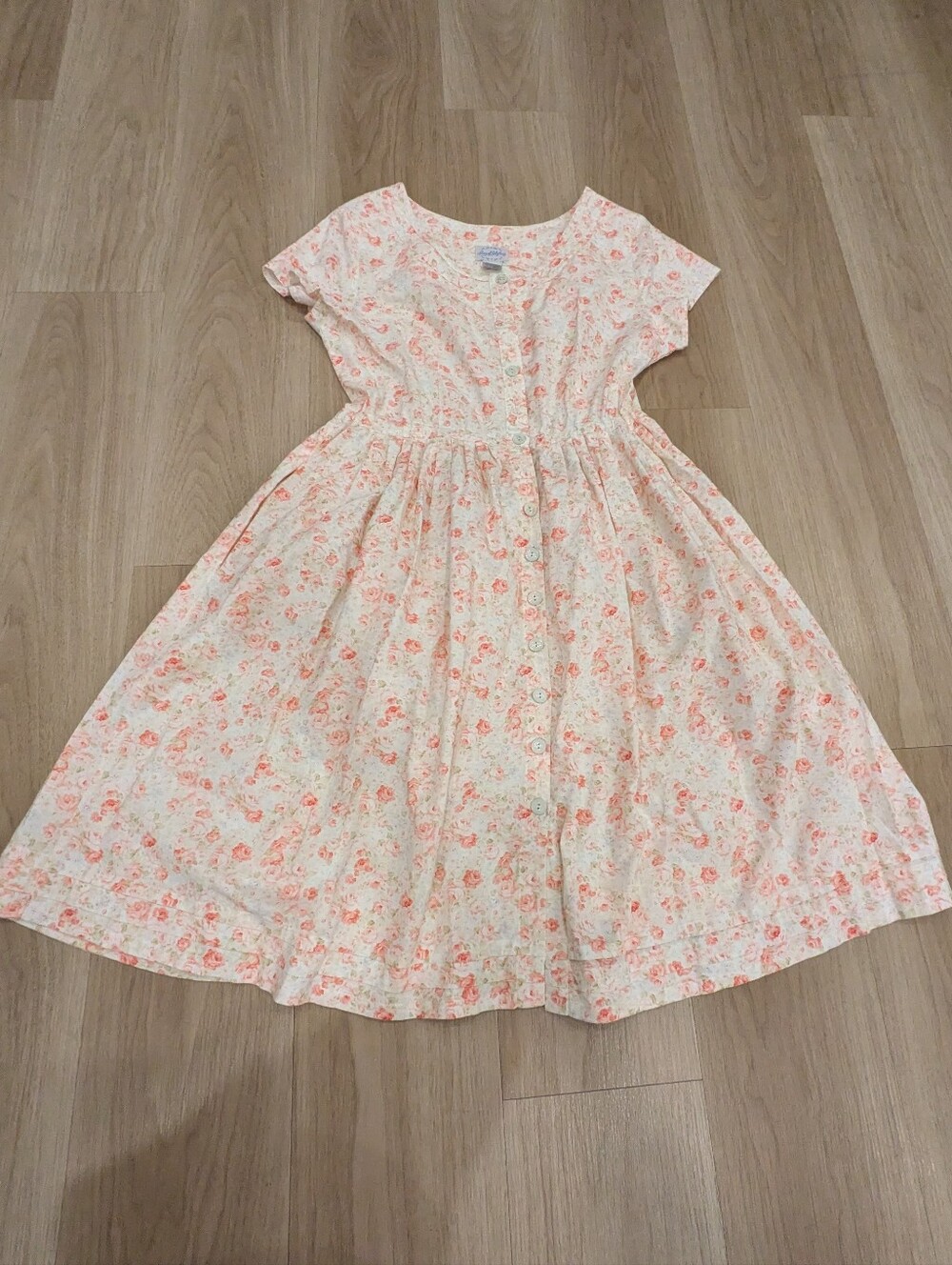 Lanz Of Salzburg Pink Floral Dress SiZe M